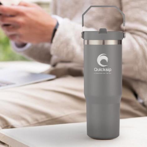 Stainless Steel Tumbler 30oz Shuttle Grey