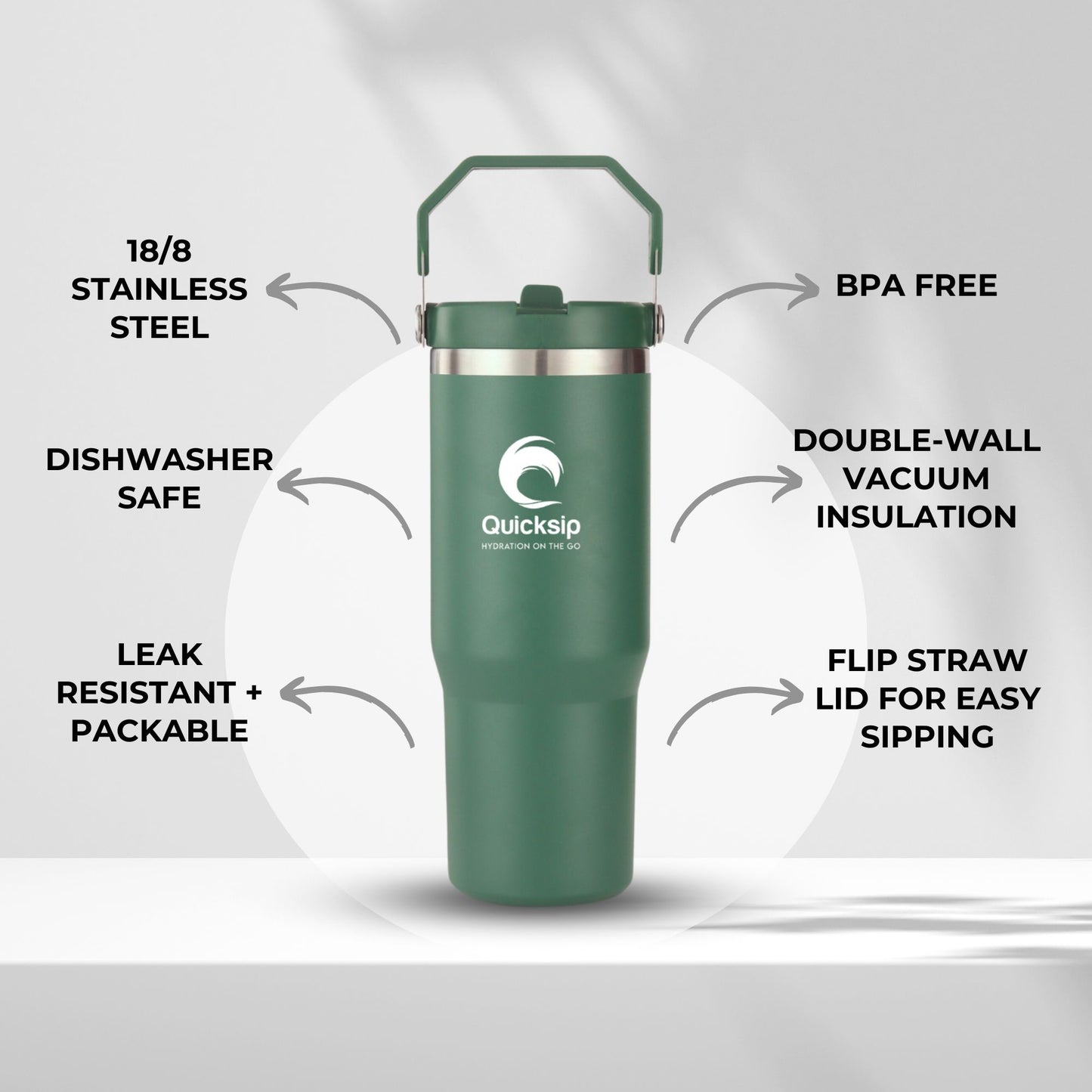 30-Ounce Double-Walled Stainless Steel Tumbler 